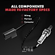 Before and After Catalytic Converter, Front and Rear Oxygen Sensors, 4-wire