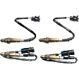 Before and After Catalytic Converter, Driver and Passenger Side Oxygen Sensors, 4-Wire