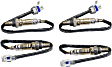 Before and After Catalytic Converter, Driver and Passenger Side Oxygen Sensor, Set of 4, 4-wire