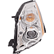 Driver and Passenger Side Headlights, without Bulbs, HID/Xenon, Clear Lens, without HID Bulbs and Ballast