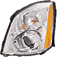 Driver and Passenger Side Headlights, without Bulbs, HID/Xenon, Clear Lens, without HID Bulbs and Ballast