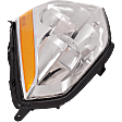 Driver and Passenger Side Headlights, without Bulbs, HID/Xenon, Clear Lens, without HID Bulbs and Ballast