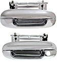 1998 Cadillac Seville - Front, Driver and Passenger Side Chrome Exterior Door Handle, Front Driver Side - With Key Hole; Front or Rear Passenger Side - Without Key Hole