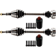 Front, Driver and Passenger Side Axle Assembly - Set of 2 AWD