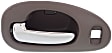 2001 Chrysler LHS - Front, Driver and Passenger Side Gray bezel with chrome lever Interior Door Handle, With Door Lock Hole, Sedan