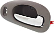 2001 Chrysler LHS - Front, Driver and Passenger Side Gray bezel with chrome lever Interior Door Handle, With Door Lock Hole, Sedan