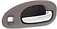2001 Chrysler LHS - Front, Driver and Passenger Side Gray bezel with chrome lever Interior Door Handle, With Door Lock Hole, Sedan