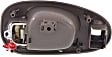 2001 Chrysler LHS - Front, Driver and Passenger Side Gray bezel with chrome lever Interior Door Handle, With Door Lock Hole, Sedan