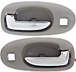 2004 Chrysler Sebring - Front, Driver and Passenger Side Light Gray bezel with chrome lever Interior Door Handle, With Door Lock Hole, 4-Door, Sedan