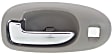 2004 Chrysler Sebring - Front, Driver and Passenger Side Light Gray bezel with chrome lever Interior Door Handle, With Door Lock Hole, 4-Door, Sedan