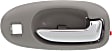 2004 Chrysler Sebring - Front, Driver and Passenger Side Light Gray bezel with chrome lever Interior Door Handle, With Door Lock Hole, 4-Door, Sedan