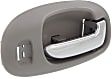 2004 Chrysler Sebring - Front, Driver and Passenger Side Light Gray bezel with chrome lever Interior Door Handle, With Door Lock Hole, 4-Door, Sedan