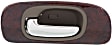 Front and Rear, Driver and Passenger Side Interior Door Handles, Gray bezel with chrome lever, Front - With door lock hole; Rear - Without door lock hole, 4-Door, Sedan