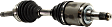 2000 Toyota Land Cruiser - Front, Driver and Passenger Side Axle Assembly, Supplied with Standard Neoprene Outboard Boot, New, 4.7L 8Cyl