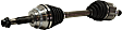 Front, Driver and Passenger Side Axle Assembly - New Set of 2