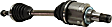 Front, Driver and Passenger Side Axle Assembly - New Set of 2