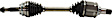 Front, Driver and Passenger Side Axle Assembly - New Set of 2