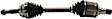 Front, Driver and Passenger Side Axle Assembly - New Set of 2