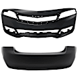 Front and Rear Primed Bumper Cover CAPA Certified