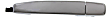 2016 Chevrolet Trax - Front or Rear, Driver and Passenger Side Chrome Exterior Door Handle, Front Driver Side - With Key Hole; Front Passenger Side or Rear Driver or Passenger Side - Without Key Hole