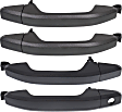2021 Chevrolet Silverado 2500 HD - Front and Rear, Driver and Passenger Side Black Exterior Door Handle