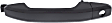 2021 Chevrolet Silverado 2500 HD - Front and Rear, Driver and Passenger Side Black Exterior Door Handle