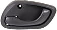Front or Rear, Driver and Passenger Side Interior Door Handles, Gray, Without Door Lock Hole