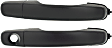 Front or Rear, Driver and Passenger Side Primed Exterior Door Handle, Front Driver Side - With Key Hole; Front Passenger Side or Rear Driver or Passenger Side - Without Key Hole