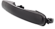 Front or Rear, Driver and Passenger Side Primed Exterior Door Handle, Front Driver Side - With Key Hole; Front Passenger Side or Rear Driver or Passenger Side - Without Key Hole