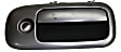 2010-2021 Chevrolet Express 3500 - Front, Driver and Passenger Side Exterior Door Handles, Smooth Black, Driver Side - With Key Hole; Passenger Side - Without Key Hole