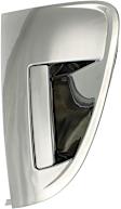 Rear, Driver and Passenger Side Chrome Exterior Door Handle, Without Key Hole