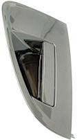 Rear, Driver and Passenger Side Chrome Exterior Door Handle, Without Key Hole