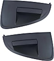 Rear, Driver and Passenger Side Textured Black Exterior Door Handle, Without Key Hole