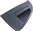 Rear, Driver and Passenger Side Textured Black Exterior Door Handle, Without Key Hole