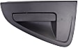 Rear, Driver and Passenger Side Exterior Door Handles, Textured Black, without Key Hole