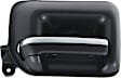 Front and Rear, Driver and Passenger Side Interior Door Handles, Black, Front Passenger Side - With Door Lock Hole; Front Driver Side and Rear Driver and Passenger Side - Without Door Lock Hole