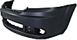 Front and Rear Primed Bumper Covers, For Models With 1-Piece Design Front Bumper
