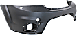 Front and Rear Primed Bumper Cover, CAPA Certified