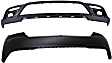 2020 Dodge Durango - Front, Upper and Lower Upper - Primed, Lower - Textured Bumper Cover, Except SRT Model, For Models With Type 3, For Models Without Park Assist System
