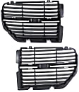 Driver and Passenger Side Grille Assemblies, Black, Grille Insert