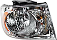 Driver and Passenger Side Halogen Headlight, With bulb(s), OE Replacement