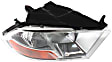 2012 Ram 3500 - Driver and Passenger Side Halogen Headlight, With bulb(s), For Models Without Quad Lights, OE Replacement