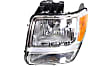 Driver and Passenger Side Headlights, with Bulbs, Halogen, For Models without Headlights Leveling System