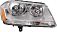 Driver and Passenger Side Headlights, with Bulbs, Halogen, Sedan, CAPA Certified
