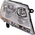Driver and Passenger Side Headlights, with Bulbs, Halogen, Sedan, CAPA Certified