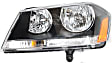 Driver and Passenger Side Headlights, with Bulbs, Halogen, Sedan