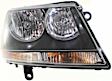 Driver and Passenger Side Headlights, with Bulbs, Halogen, Sedan, CAPA Certified