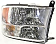 2012 Ram 3500 - Driver and Passenger Side Halogen Headlight, With bulb(s), For Models With Quad Lights, OE Replacement