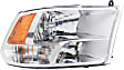 2011 Ram 2500 - Driver and Passenger Side Halogen Headlight, With bulb(s), For Models With Quad Lights, OE Replacement, CAPA Certified