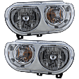 2013 Dodge Challenger - Driver and Passenger Side Halogen Headlight, With bulb(s), OE Replacement